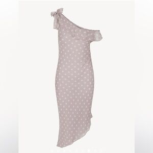 Realisation Par One Shoulder Polka Dot Dress